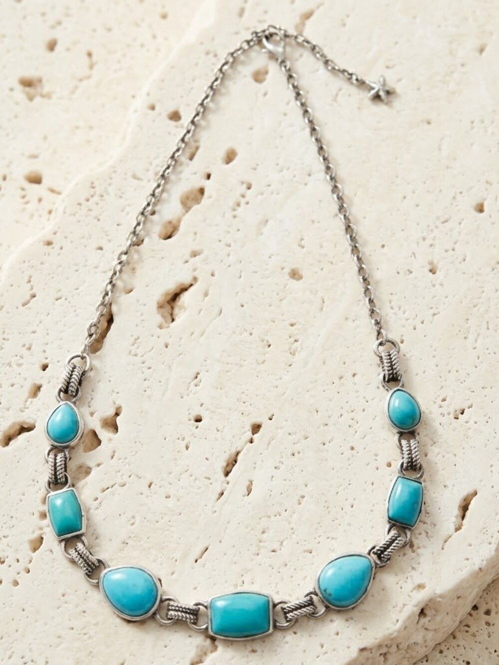 Barse Sterling Silver Turquoise 20" Necklace Signed